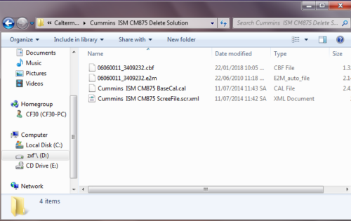 ISM CM875 ECI Flash File Delete EGR Include Screen File