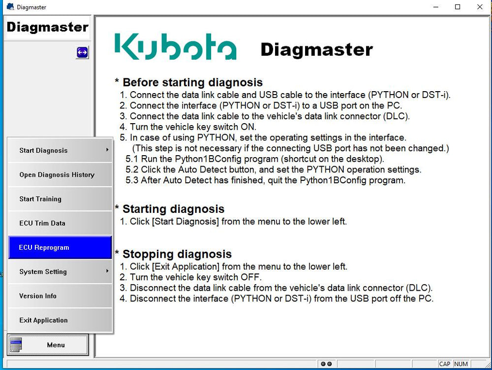 
                      
                        KUBOTA \ TAKEUCHI Diagmaster Diagnostic Software Latest 2024  - Full Online Installation And Activation Service !
                      
                    