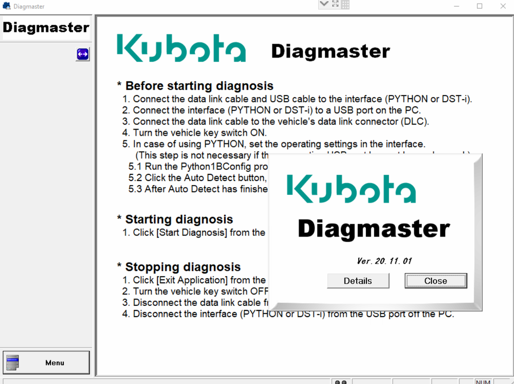 
                      
                        KUBOTA \ TAKEUCHI Diagmaster Diagnostic Software Latest 2024  - Full Online Installation And Activation Service !
                      
                    