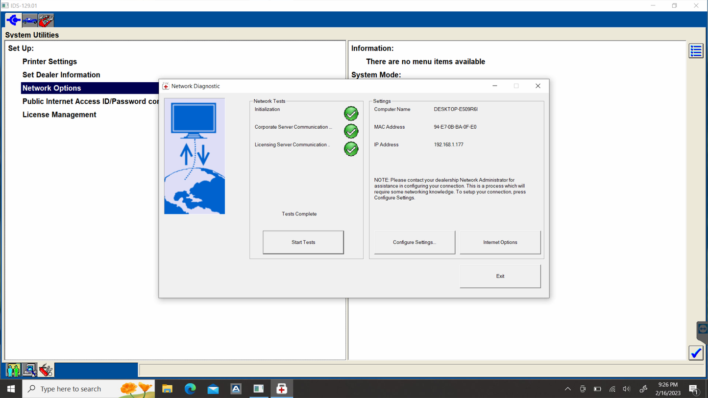 Véritable logiciel de diagnostic de diagnostic Ford IDS, FIDS & FDRS en direct - avec le compte en ligne Connexion 12 mois!