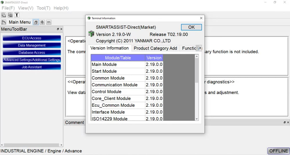 
                      
                        2024 YANMAR DIAGNOSTIC Software SmartAssist - SA-DIRECT – 2.46
                      
                    