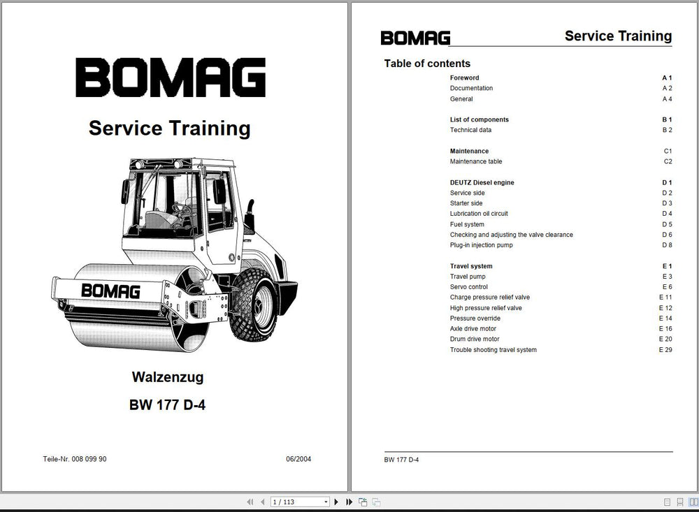 
                  
                    BOMAG Service Training & Operating Manuals All Regions
                  
                