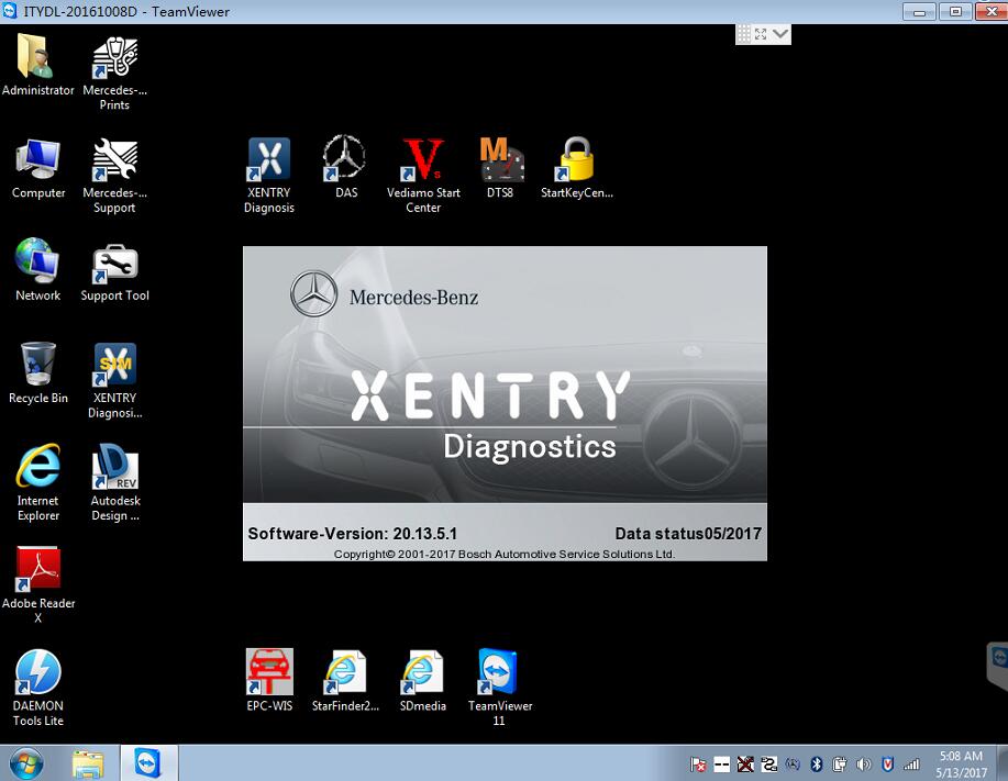 Diagnostic Software Pack pour Mercedes - Inclure le dernier Xentry Wis EPC Veediamo et DAS 2023