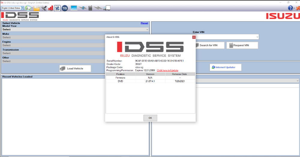 ISUZU G -IDSS -Diagnose -Service -System - Vollständige Diagnostik -Software 2023 - Beste Versionsunterstützung Nexiq usw.