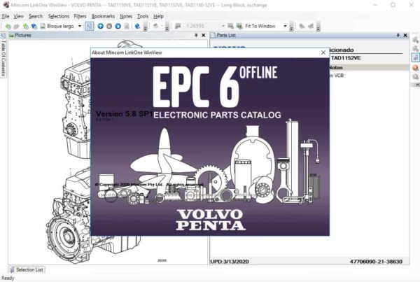 
                  
                    Volvo Penta EPC 2022 Teilehandbücher Software für alle Volvo Marine und Industrial Engine
                  
                