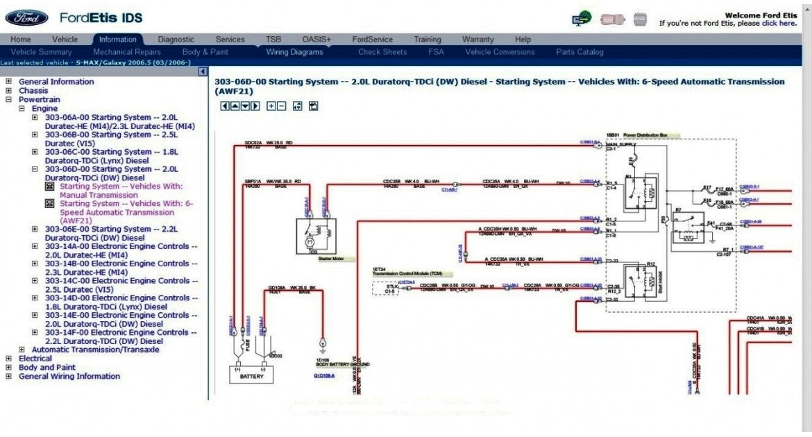 Copia de Ford Etis 2020 - Sistema de información técnica electrónica para todos los modelos Ford - ¡Información de servicio completa!