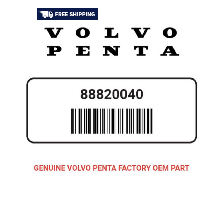 Volvo Penta 88820040 Adapter Echte OEM Volvo Penta -onderdeel