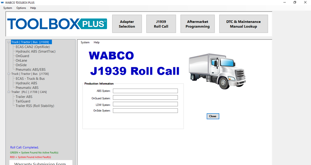 Meritor WABCO Toolbox 12.3.1 - ABS- en Hydraulische Power Brake (HPB) Diagnostics Software