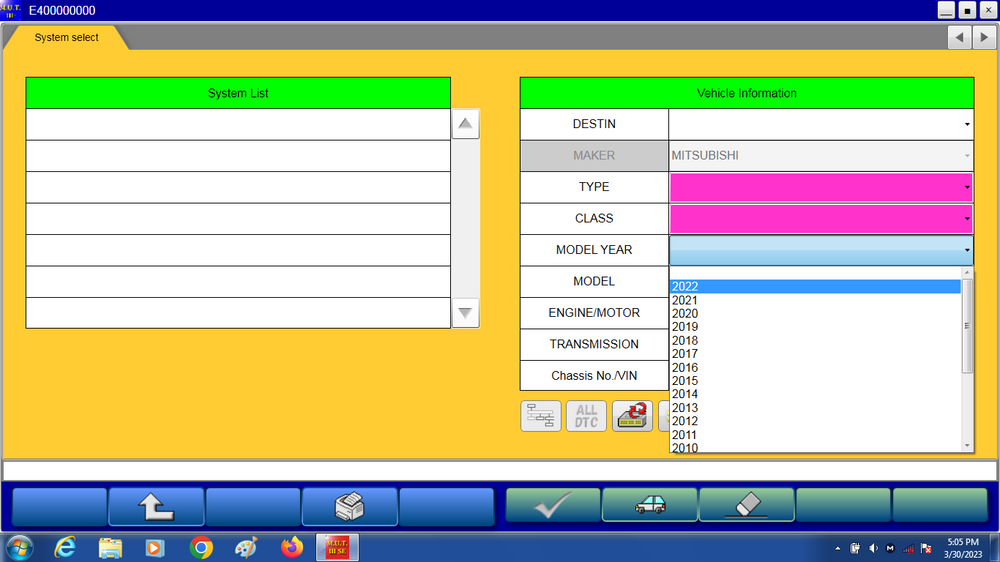 
                      
                        Mitsubishi MUT-3 Diagnostische Software FMS 2016
                      
                    