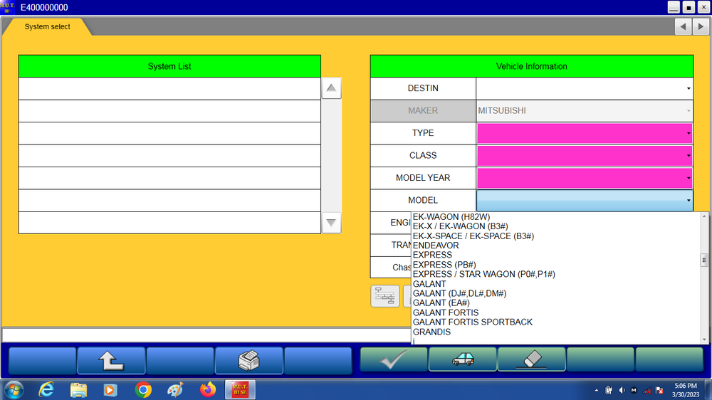 
                      
                        Mitsubishi MUT-3 Diagnostische Software FMS 2016
                      
                    