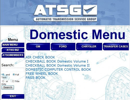 
                  
                    ATSG 2017 servicio de transmisión automática Grupo-Todos los Boletines Guías e incluyó - EPC - Diagnóstico y servicio de software
                  
                