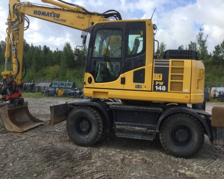 Komatsu PW148-8 Räder Bagger Offizielle Workshop-Service-Reparaturhandbuch