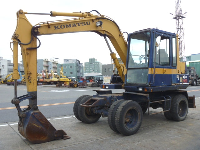 Komatsu PW60-3 wielgraafmachine Officiële Workshop Service Reparatiehandleiding