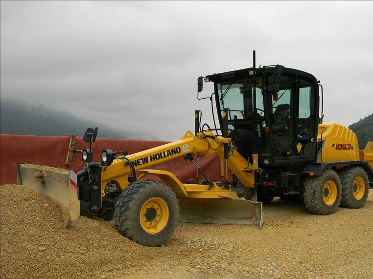 New Holland F106.7 F106.7A F156.7 F156.7A Grader Tier III Officiële Workshop Service Reparatie Technische handleiding