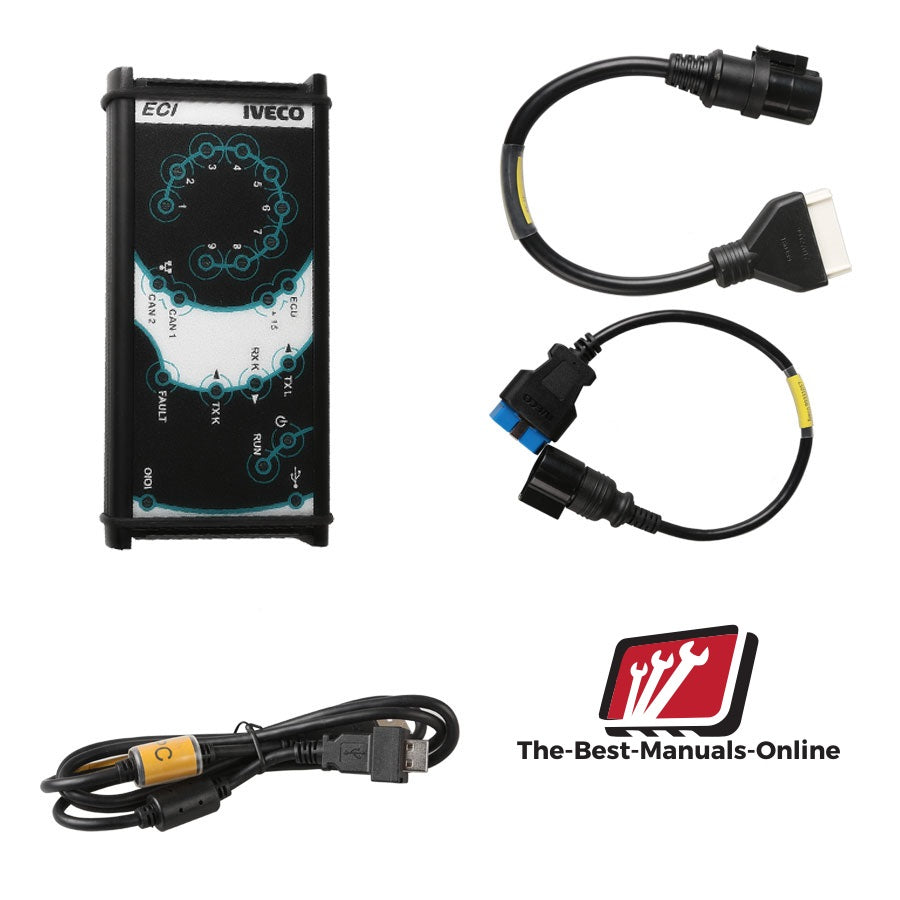 محول تشخيص IVECO DIAGNOSTIC KIT (ECI) الأصلي - برنامج Easy V16.1 2023