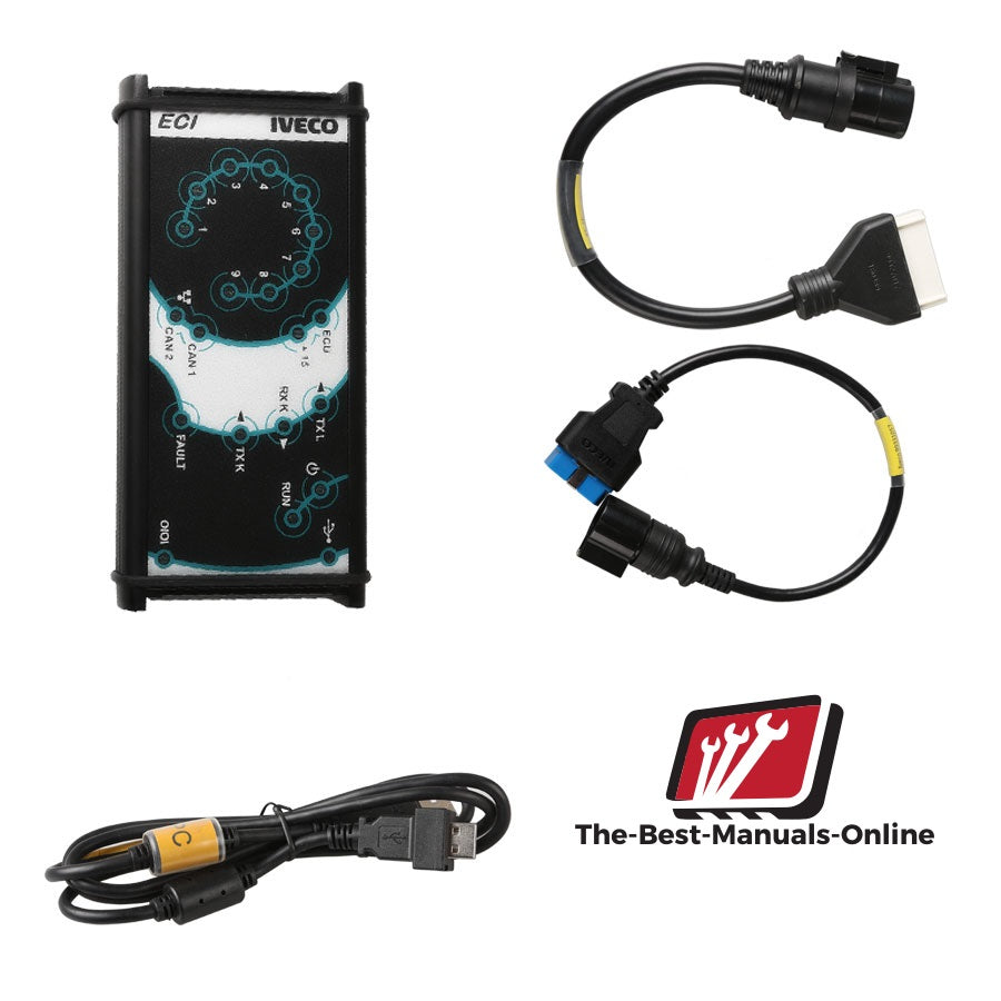 
                  
                    Echtes IVECO Diagnostic Kit (ECI) Diagnoseadapter- Easy V16.1 Software 2023
                  
                