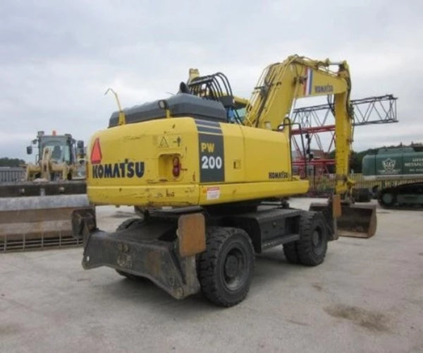 KOMATSU PW200-7K PW220-7K Excavador con ruedas Manual de reparación de servicios de taller oficial