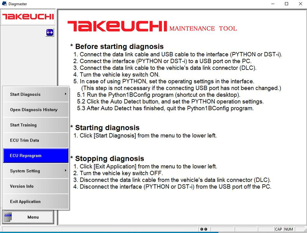 
                  
                    KUBOTA \ TAKEUCHI Diagmaster برنامج التشخيص 2022 - خدمة التثبيت والتنشيط الكاملة عبر الإنترنت!
                  
                
