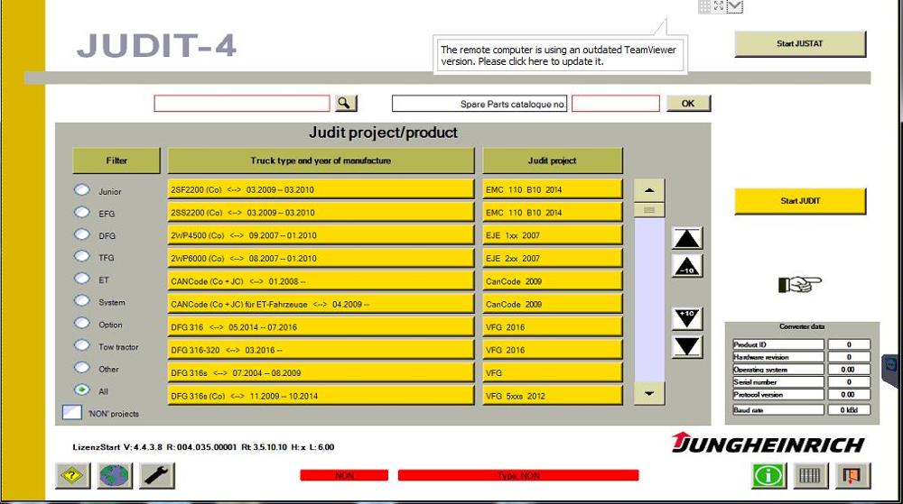 Jungheinrich JUDIT 4 Diagnostic Kit 2019 Avec Incado Box & Judit 4.35 Logiciel