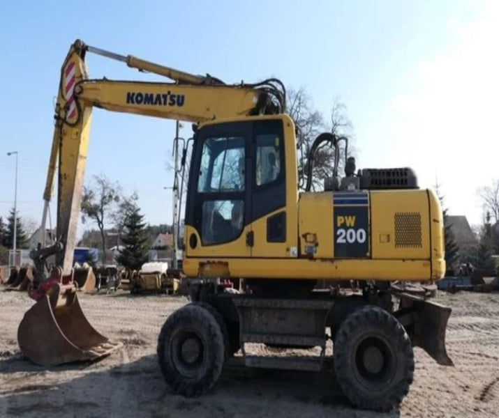 Komatsu PW200-7E0 PW220-7E0 Wheeled Excavator Official Workshop Service Repair Manual