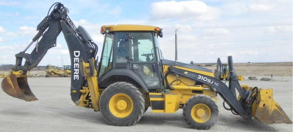 John Deere 310SJ TC 410J TC Backhoe Loader W.TMC العملية الرسمية والاختبارات الدليل الفني TM10852