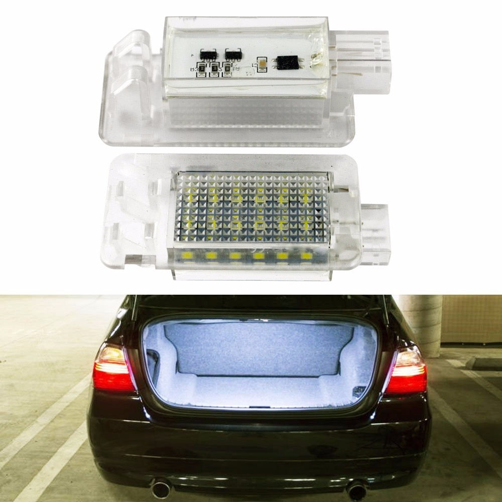 2pcs LED para VOLVO XC70 S60 S80 C70 XC90 LED COMPARTURA DE EXQUIBAJE LIGHT SISTEMA DE LUZ AUTOMÁTICA SISTEMA AUTOMÁTICO Piezas automotrices