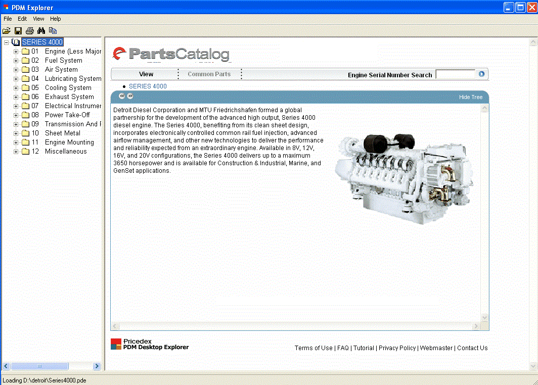
                  
                    Detroit Diesel Engine Series 8.2L, 50, 55, 60, 2000, 4000 Teile Manuelle EPC-Software Alle Modelle & S \ N bis 2011
                  
                