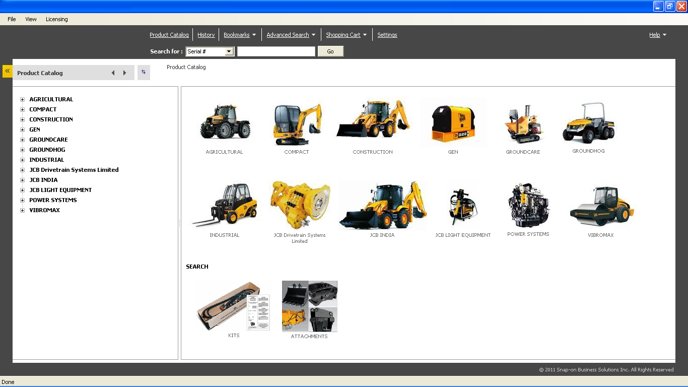 Jcb ALL Models Parts Manuals Software EPC 2013 --Jcb Service Parts Pro 2013 1.17v DVD --2 Licentie inbegrepen!