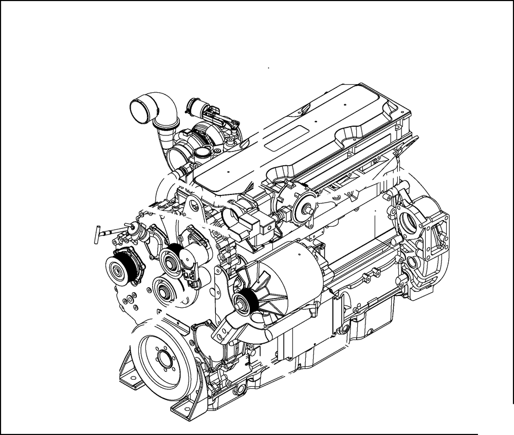 Detroit Diesel Series 50G DDEC IV Mijn 2003 EGR Motor Sensor Harness $Voertuig Interface Harness Officiële Wiring Schematic