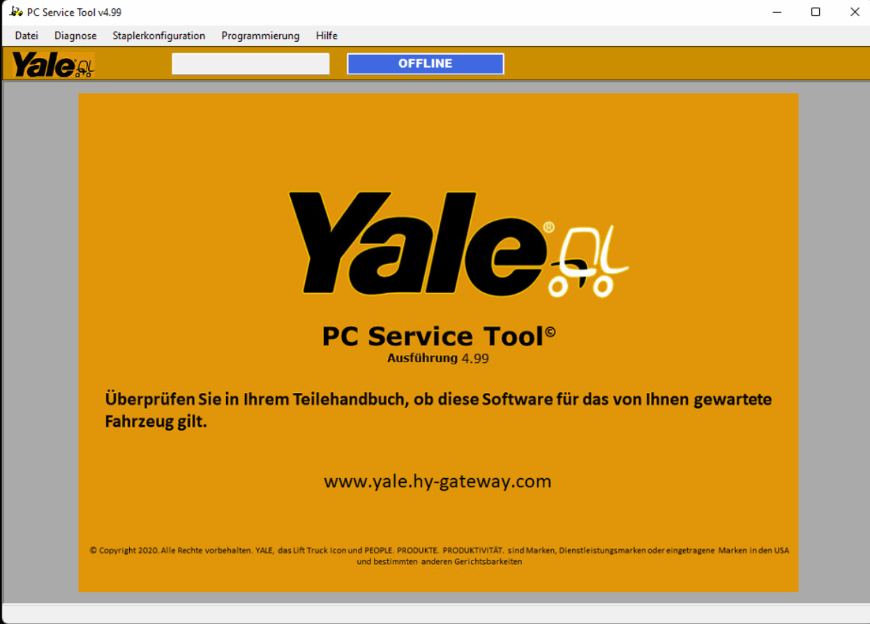 
                  
                    Yale Hyster PC Service Tool v 4.99 Diagnostic Kit - Ifak CAN USB -interface & nieuwste software 2022
                  
                
