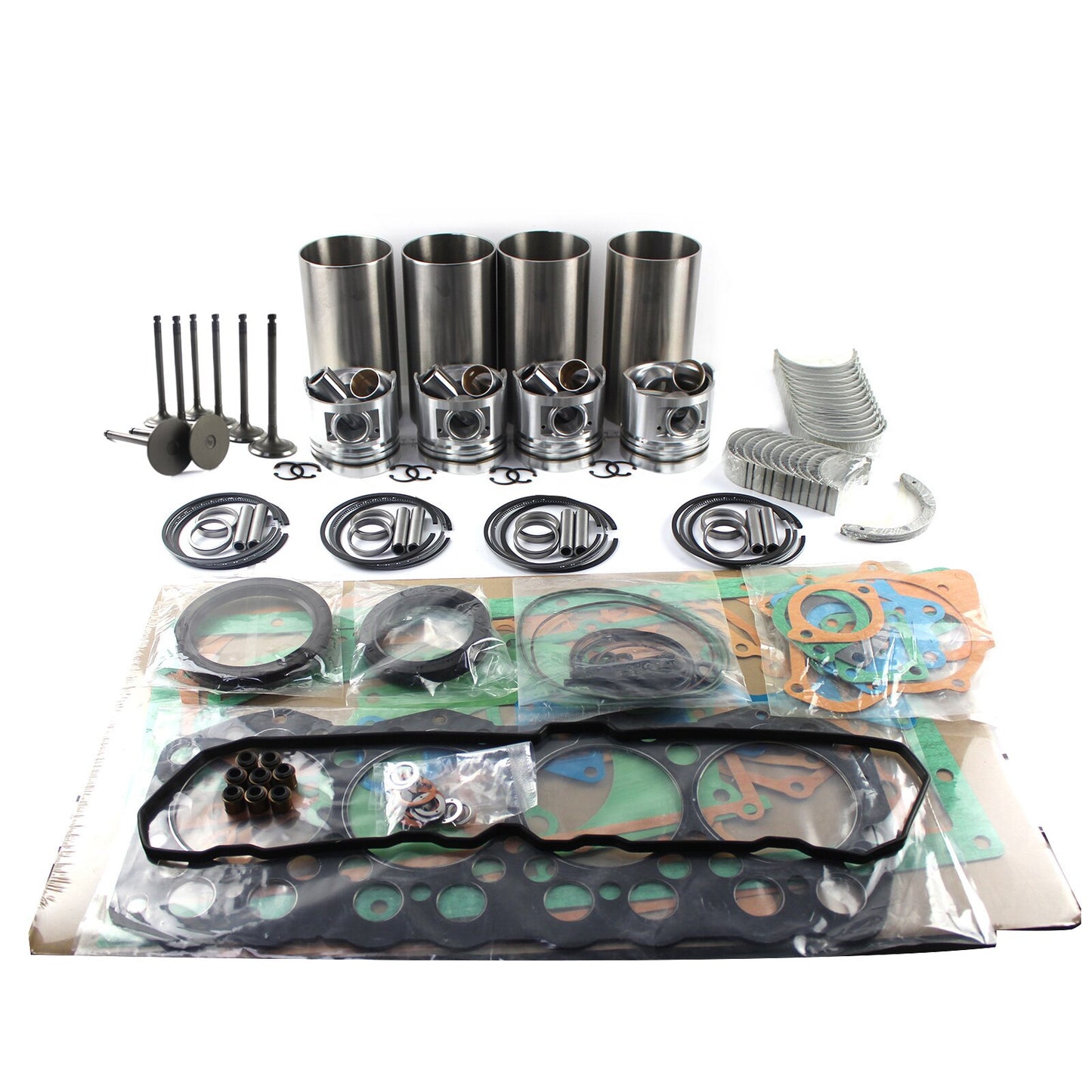 4HK1 Engine Rebuild Kit For Chevrolet Isuzu TRUCK NPR NQR 450 GMC 5.2L Diesel Pistons, Liners, Bearing Sets OEM Isuzu Parts