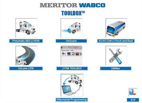 Meritor WABCO TOOLBOX 12.9 - ABS und Hydraulik Power Brake (HPB) Diagnostics Software Latest 2019
