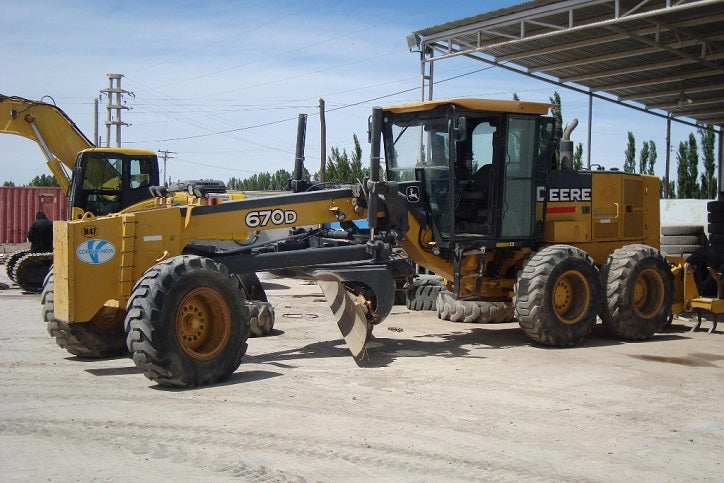 John Deere 670D 670D 70D 70D 72D 872D Motor Grader Officiële Operatie $Test Technical Manual