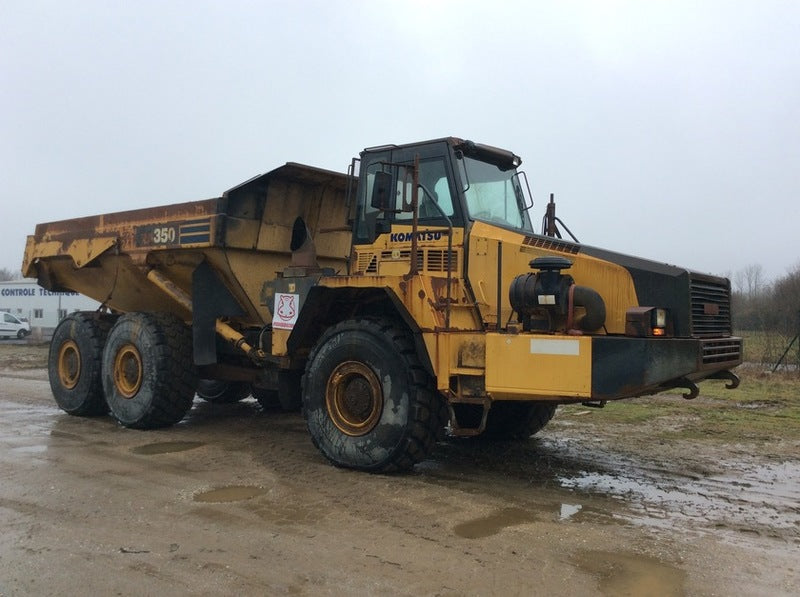 Manual oficial de instrucciones de montaje de campo para el volquete articulado Komatsu hm350 - 2