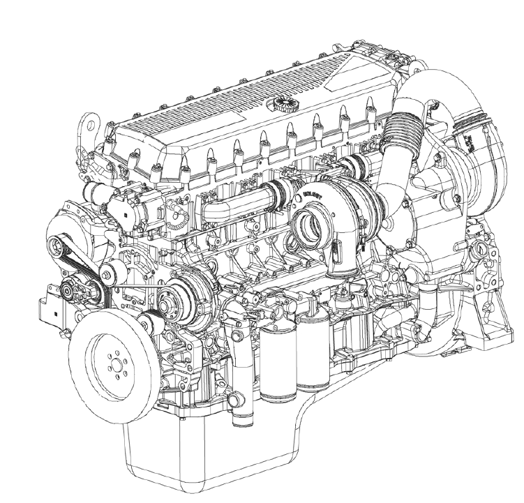 الحالة IH 12.9L Turbo Compuo Compund Engine Official Repair Manual Service Repair