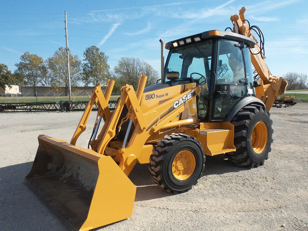 Cas 590 Super M 590 Super M + Series 3 Loader Backhoes Operator's Manual