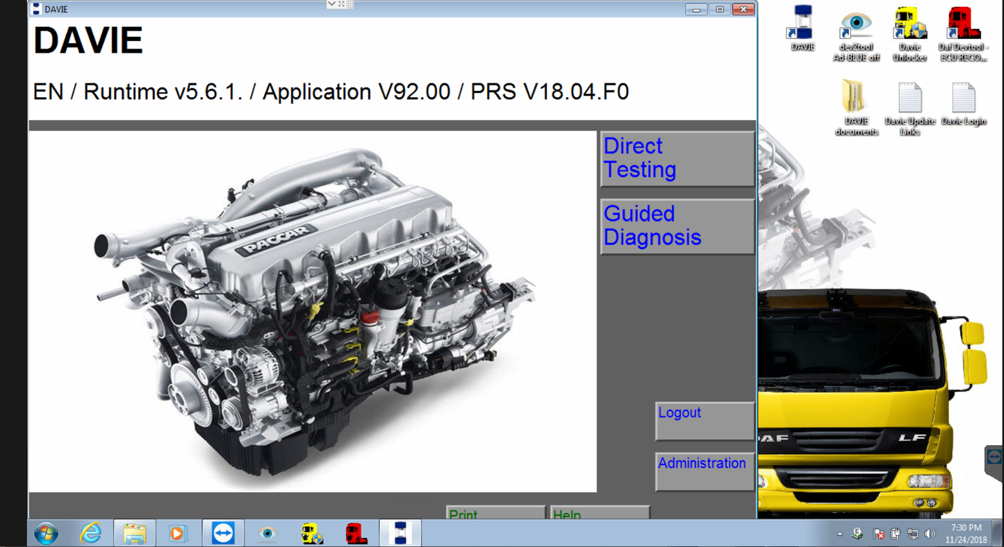 
                  
                    DAF / PACCAR / Peterbilt Diagnostic Laptop CF-54 Include VCI Pro Interface & Davie XDC Software - Latest 2018 Updated
                  
                