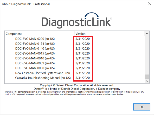 
                  
                    Lien de diagnostic Diesel Detroit (DDDL 8.11 SP4) Professional 2020 -Toutes les paramètres grisés activés! Tout niveau 10 !!
                  
                