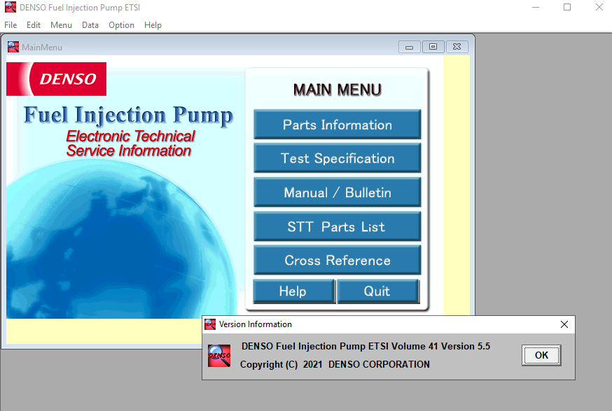 DENSO Fuel Injection Pump [06.2021] Electronic Information System