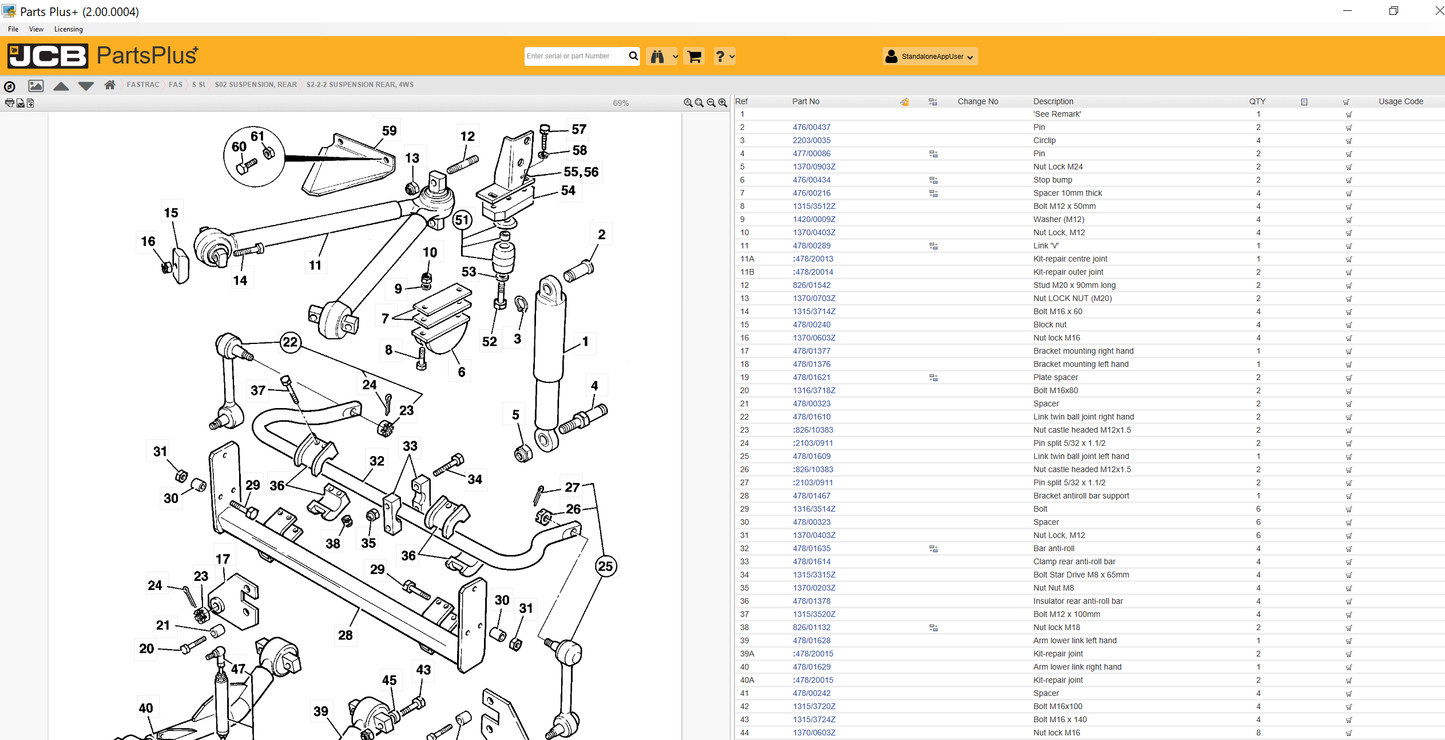 JCB ALL Models Parts Plus V2 Manuals Software EPC 2017 --Jcb Service Parts Plus 022017