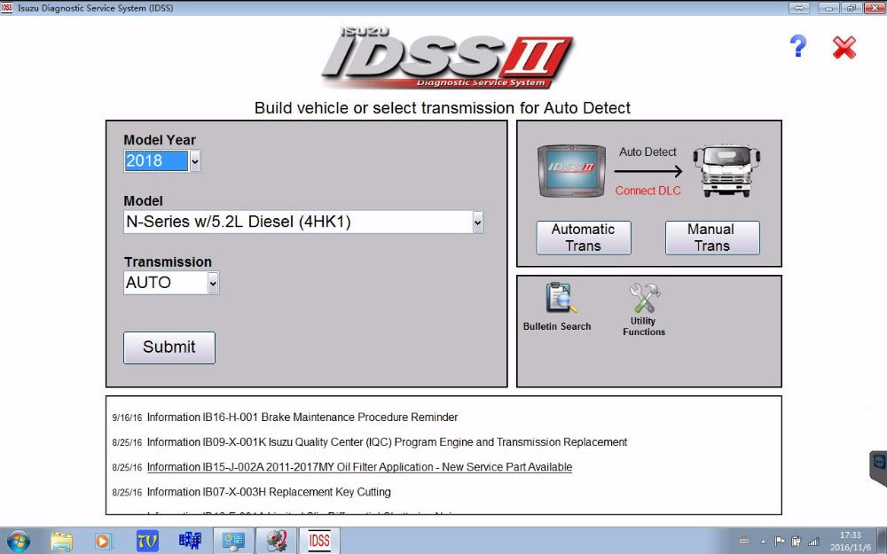 
                  
                    Isuzu IDSS II Diagnostic Service System-Full Diagnostics Software Aest 2018-Online Installation Service !
                  
                