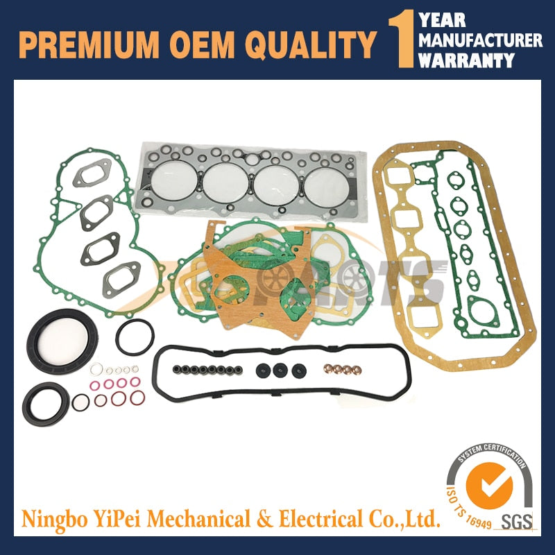 Full Rebuild Gasket Kit Set For ISUZU 4BD1T 4BD1-T Engine Hitachi EX120 EX150 excavator Isuzu OEM Parts