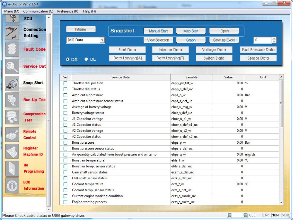 DOOSAN E-Doctor Software Diagnostic Software 2016 - Activation complète du niveau