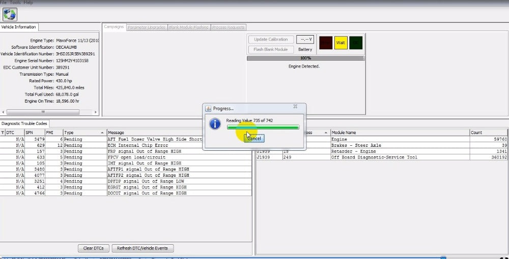 International Navkal 2018 Offline-Version mit Datei für DELETE DPF MAXXFORCE 13