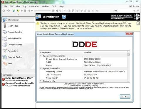 Detroit Diesel Drumroll Engineering (DDDE 7.08) Alle Parameters 100% Werkt! Volledige Online Installation Service inbegrepen!