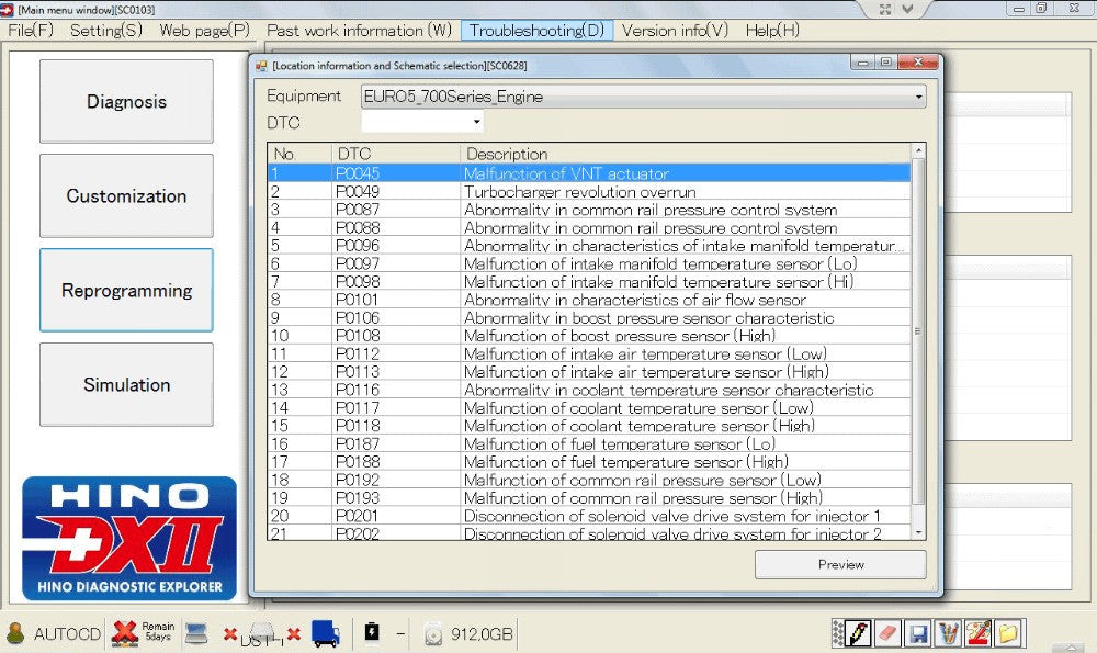 Hino diagnostics Browser 2 - Hino dx2 1.1.21 et fichiers de dépannage - dernière version 2021