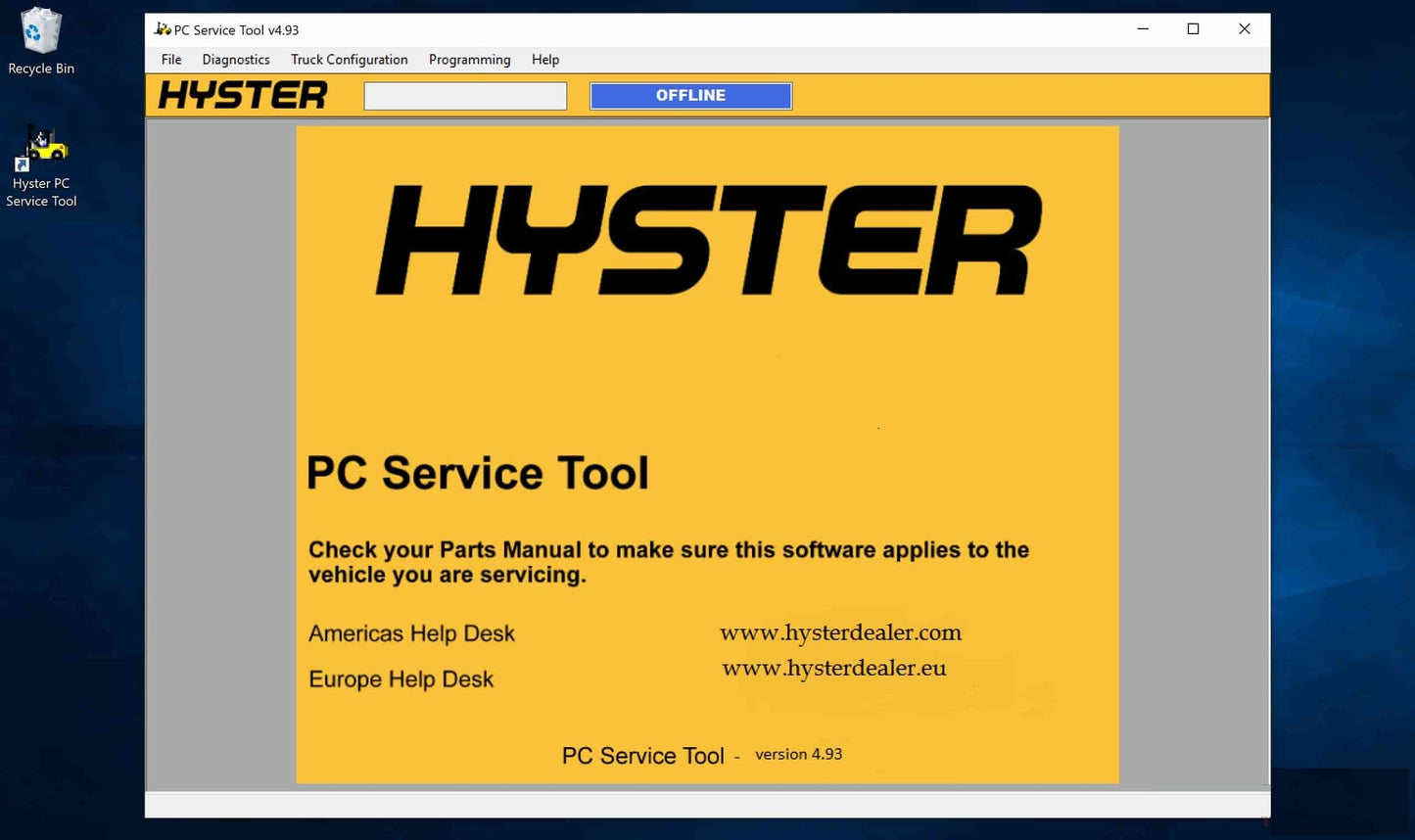 
                  
                    Yale Hyster PC Service Tool V 4.99 Diagnostic et logiciel de programmation Dernier 2022
                  
                