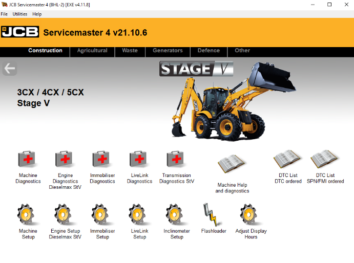 Kit d'adaptateur de liaison de données JCB Généfice - Kit de diagnostic JCB complet inclut l'interface et 3 kit logiciel - dernier 2021