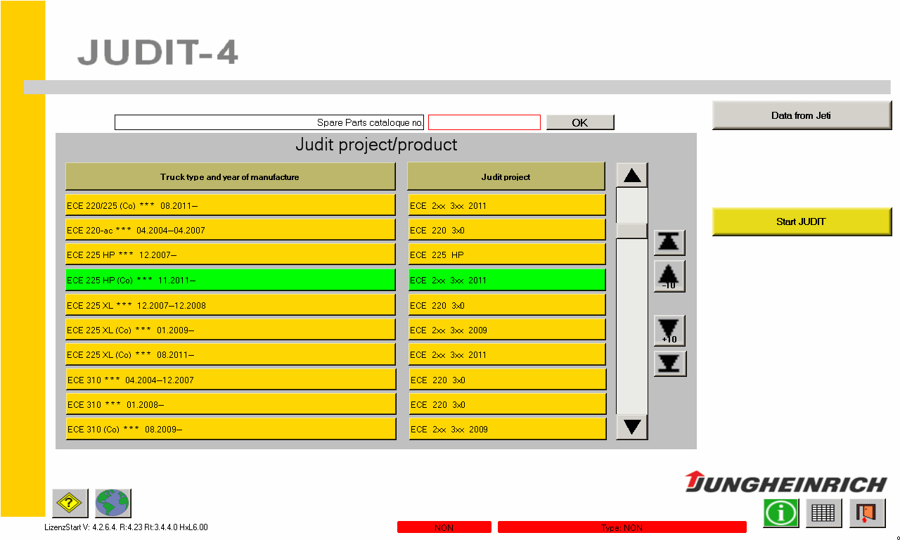 JUNGHEINRICH JEBIT-4 Software de diagnóstico para todos los ascensores de la horquilla Jungheinrich - V4.34 Últimas versiones 2017 - Servicio de instalación en línea!