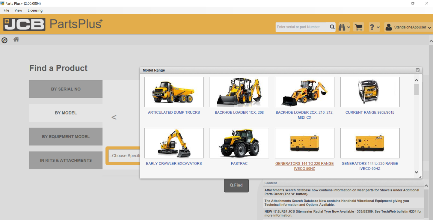 JCB ALL Models Parts Plus V2 Manuals Software EPC 2017 --Jcb Service Parts Plus 022017